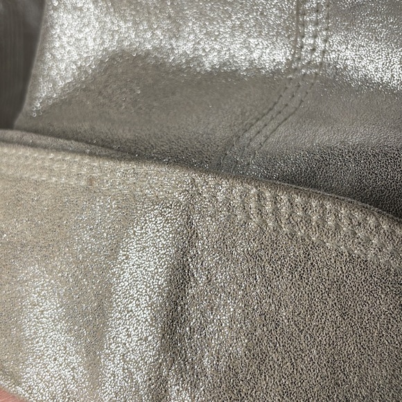 Boston Proper Silver Genuine Vintage Napa Leather Peacoat Jacket - Picture 17 of 17